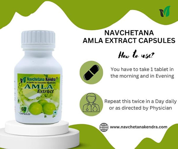 Amla Extract Capsules – Superfood for Hair, promotes growth and shine