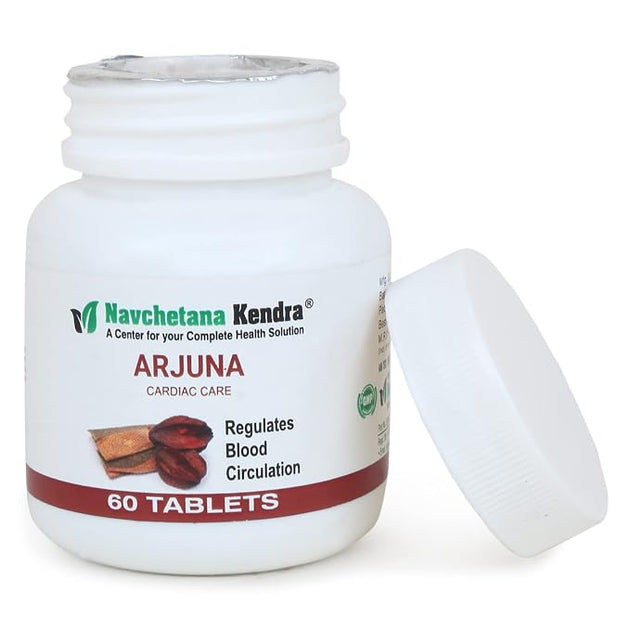 Arjuna Cardiac Care Tablets bottle front view – Regulates Blood Circulation