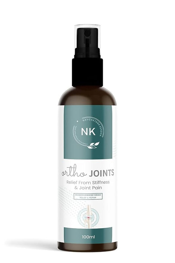Ortho Joints Oil back label – No Side Effect, composition with Ashwagandha, Nirgundi, Haldi