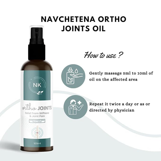 Ortho Joints Oil benefits – Back Pain, Neck Pain, Shoulder, Knee, Wrist Pain relief