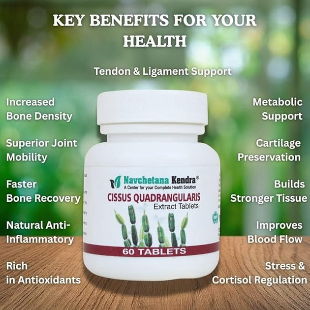 Cissus Quadrangularis Extract Tablets – Key Benefits for bone density, joint mobility, anti-inflammatory