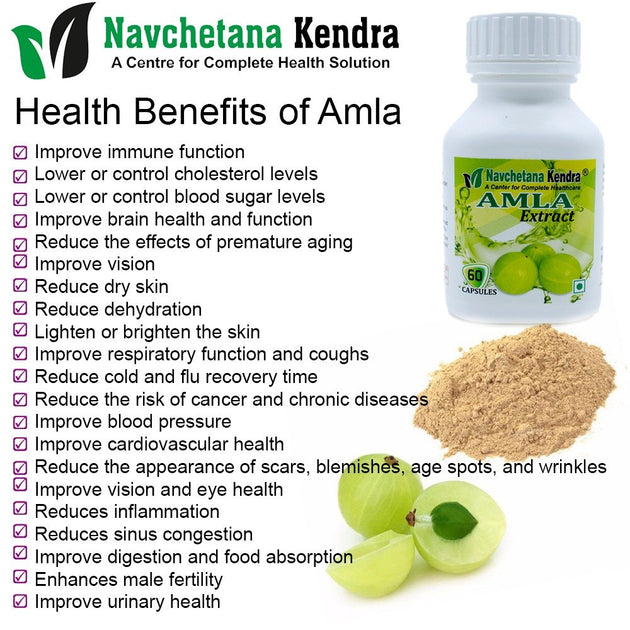 Amla Extract Capsules – Superfood for Hair, promotes growth and shine